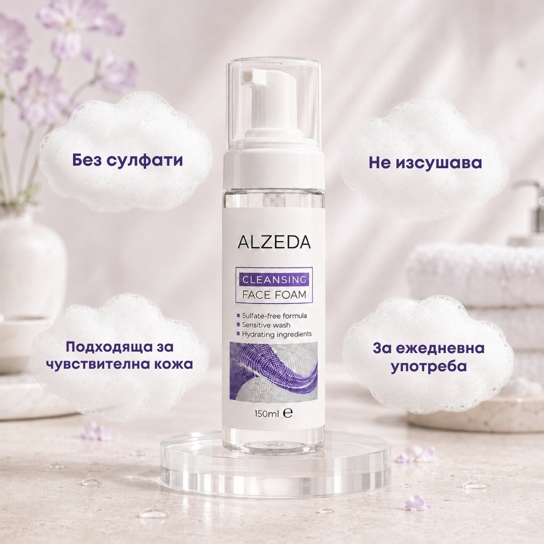 Почистваща пяна за лице ALZEDA – 150 ml