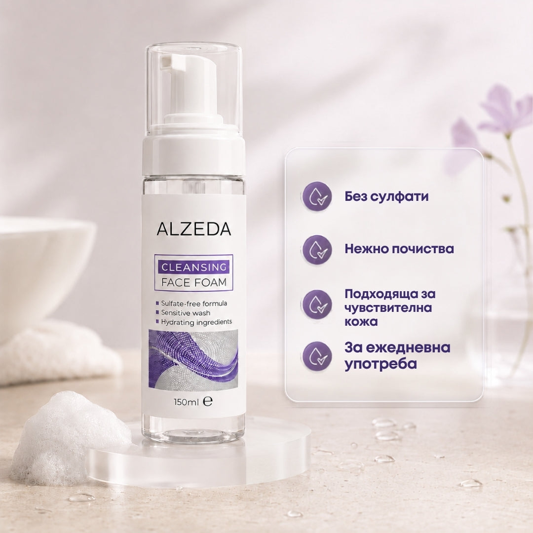 Почистваща пяна за лице ALZEDA – 150 ml