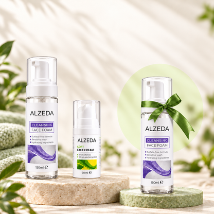 2=3 Комплект за чувствителна кожа: Крем Soft + Почистваща пяна + ПОДАРЪК още една пяна